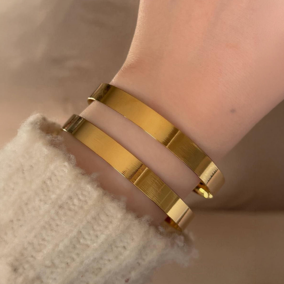 Hermès Polished Bangle | 2 Piece Set