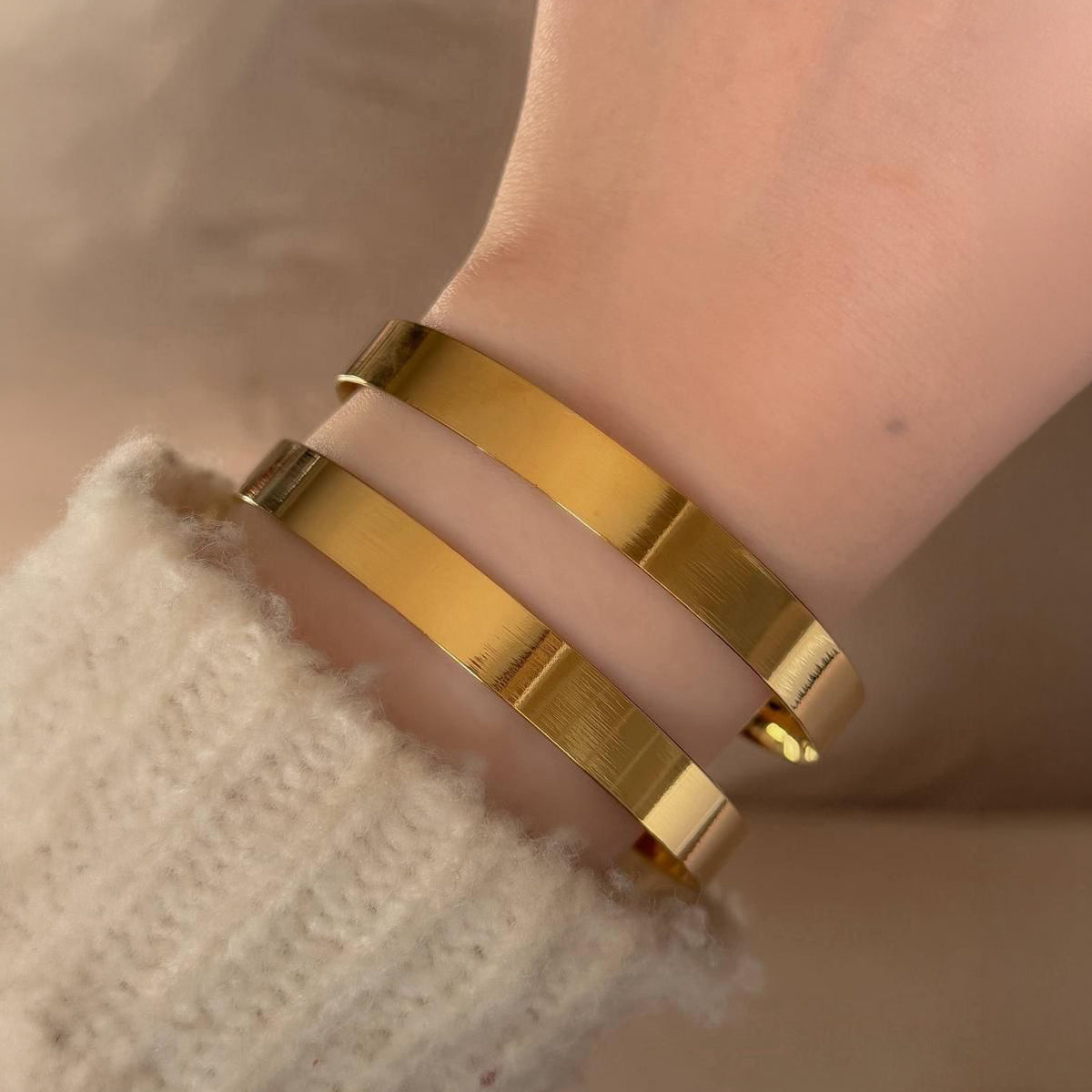 Hermès Polished Bangle | 2 Piece Set