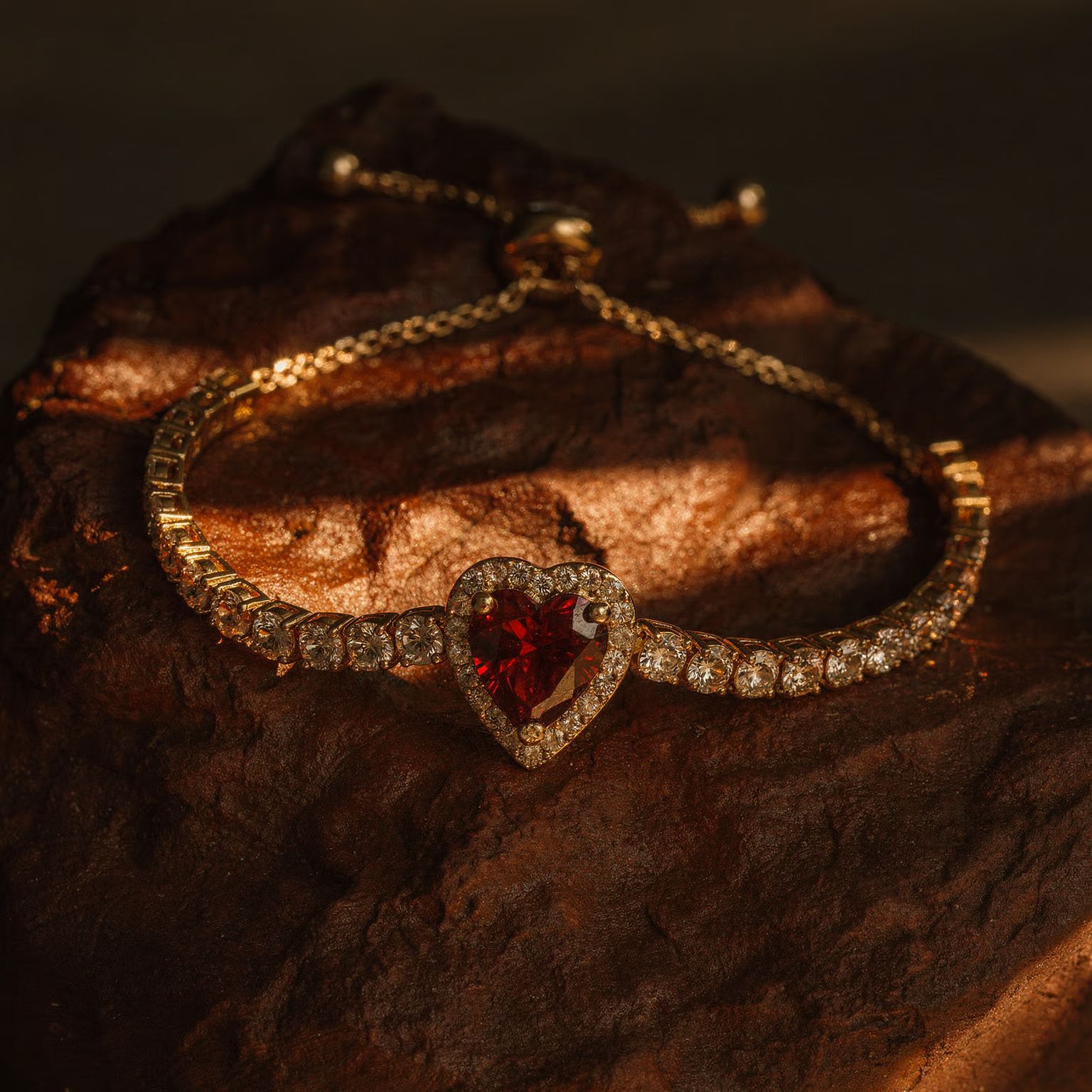 Crimson Heart Bracelet