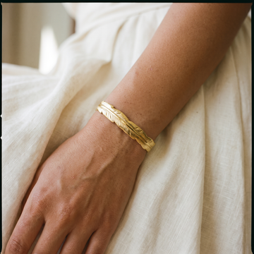 Bracelet Feather Cuff Bracelet