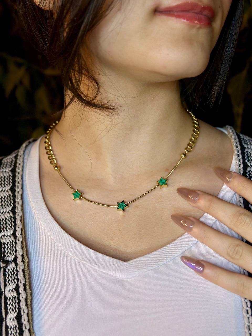 Malachite Star Necklace