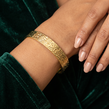 Bracelet Python Textured Cuff Bracelet