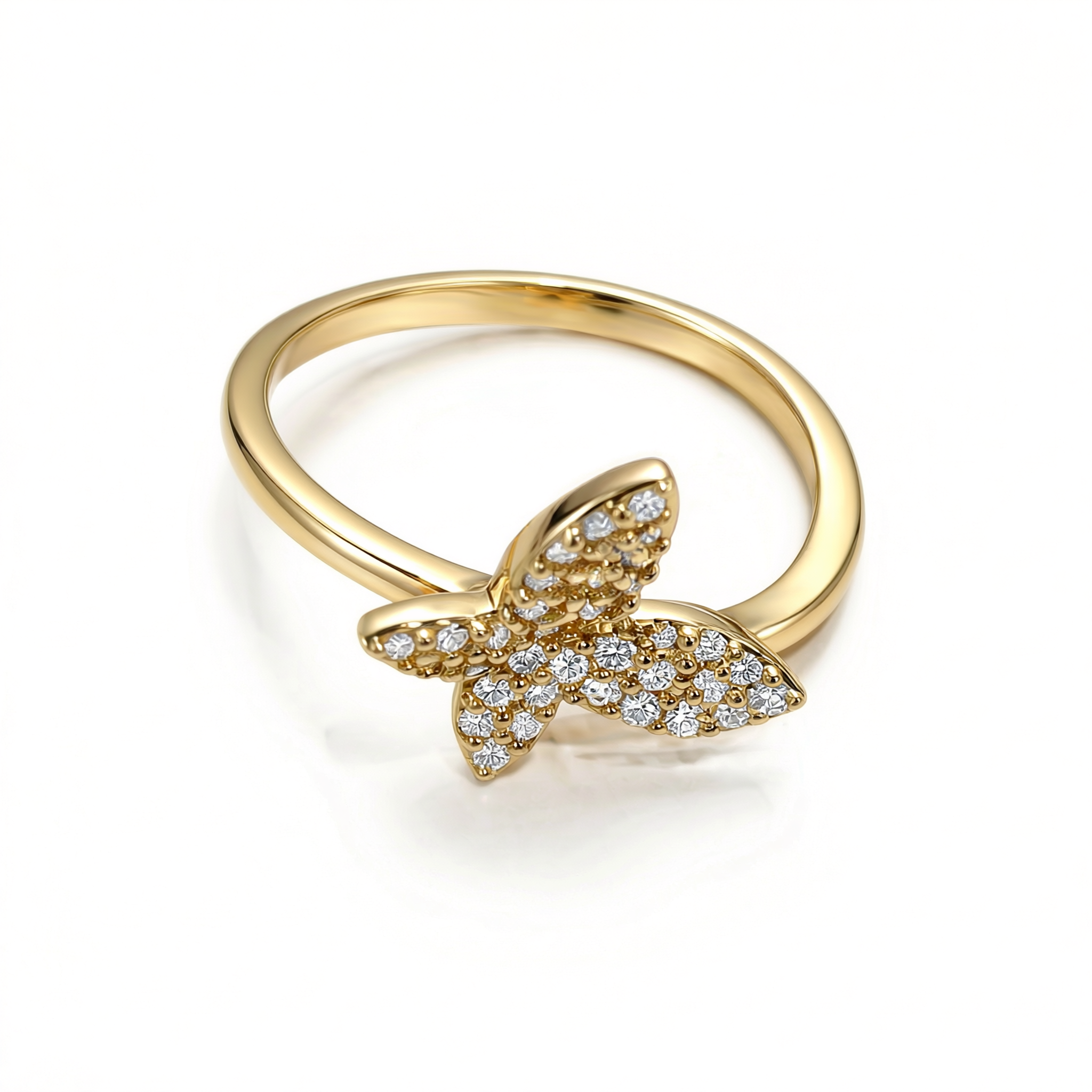 Butterfly Crystals Ring