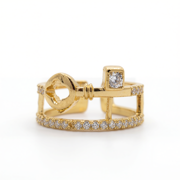 Lock & Key Statement Ring