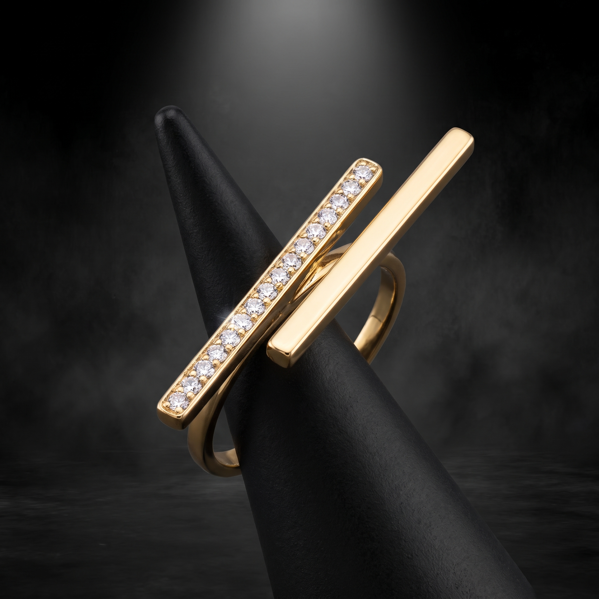 Mira Twin Bar Ring | Free Size