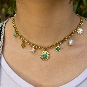 Turquoise Charm Necklace
