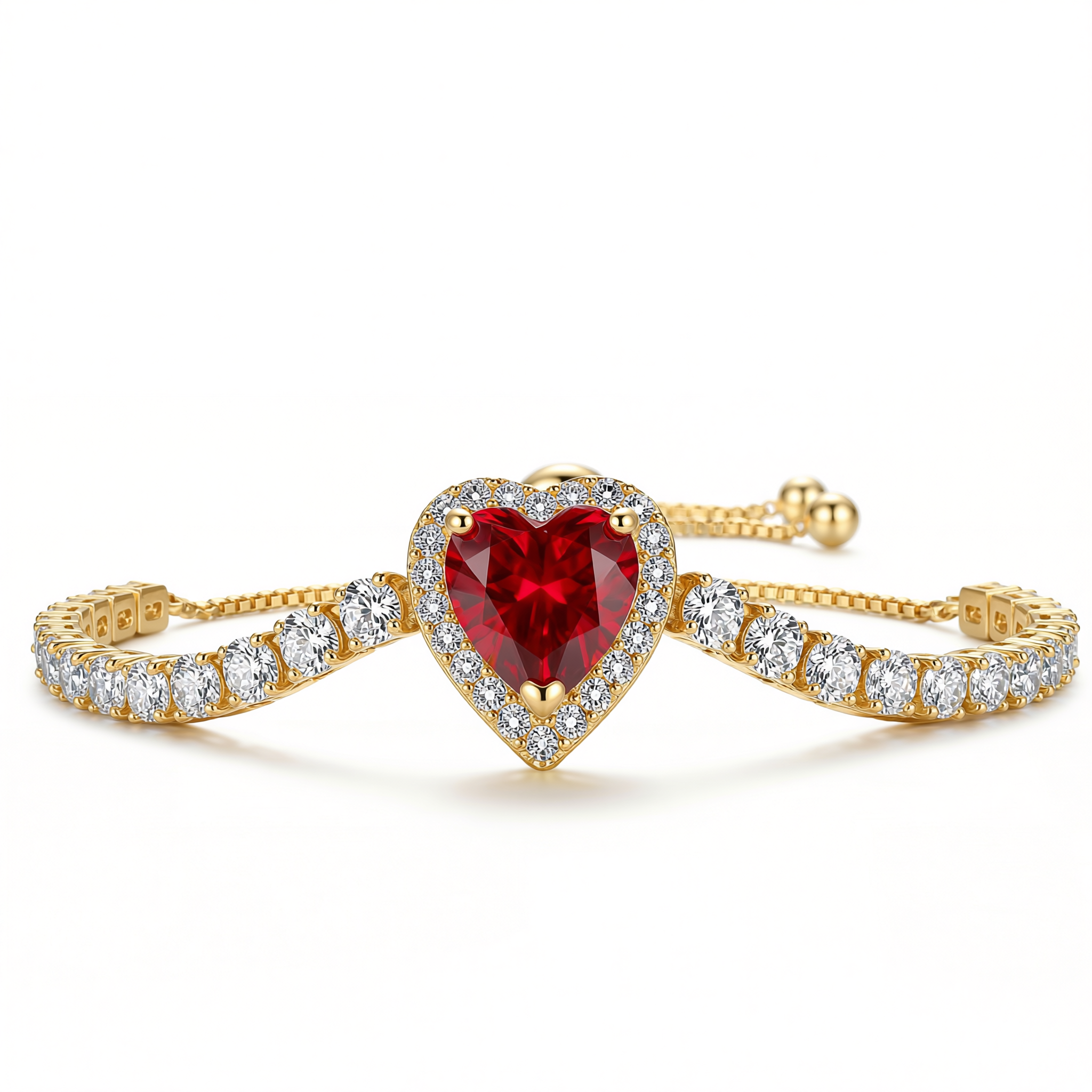 Crimson Heart Bracelet