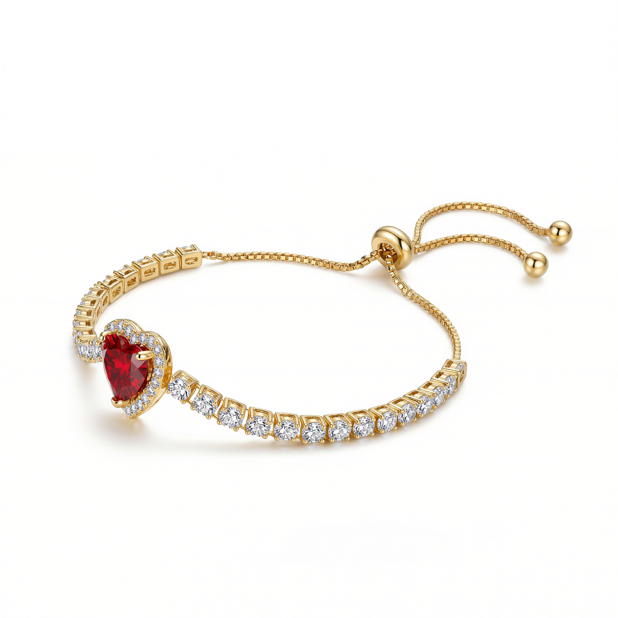 Crimson Heart Bracelet
