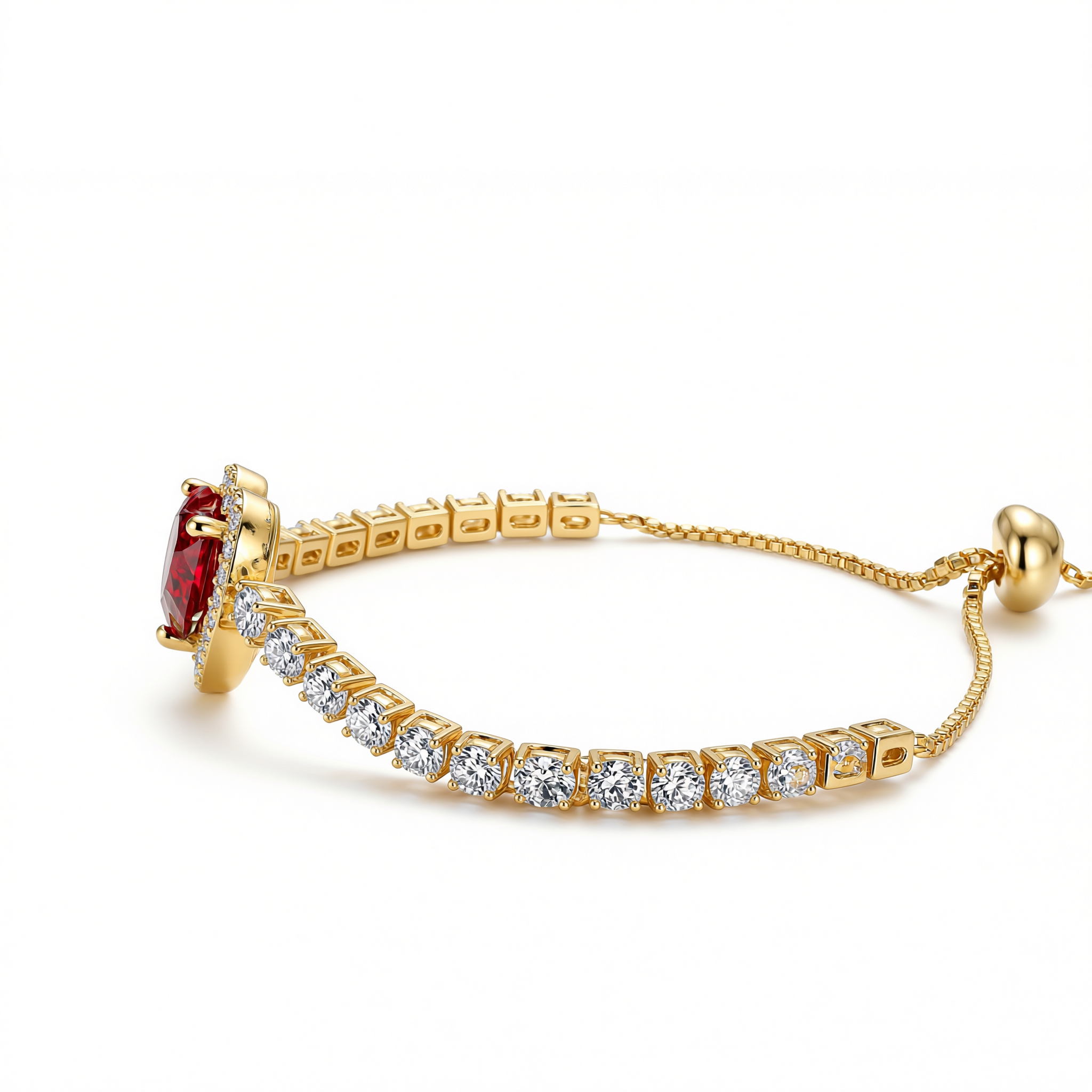 Crimson Heart Bracelet