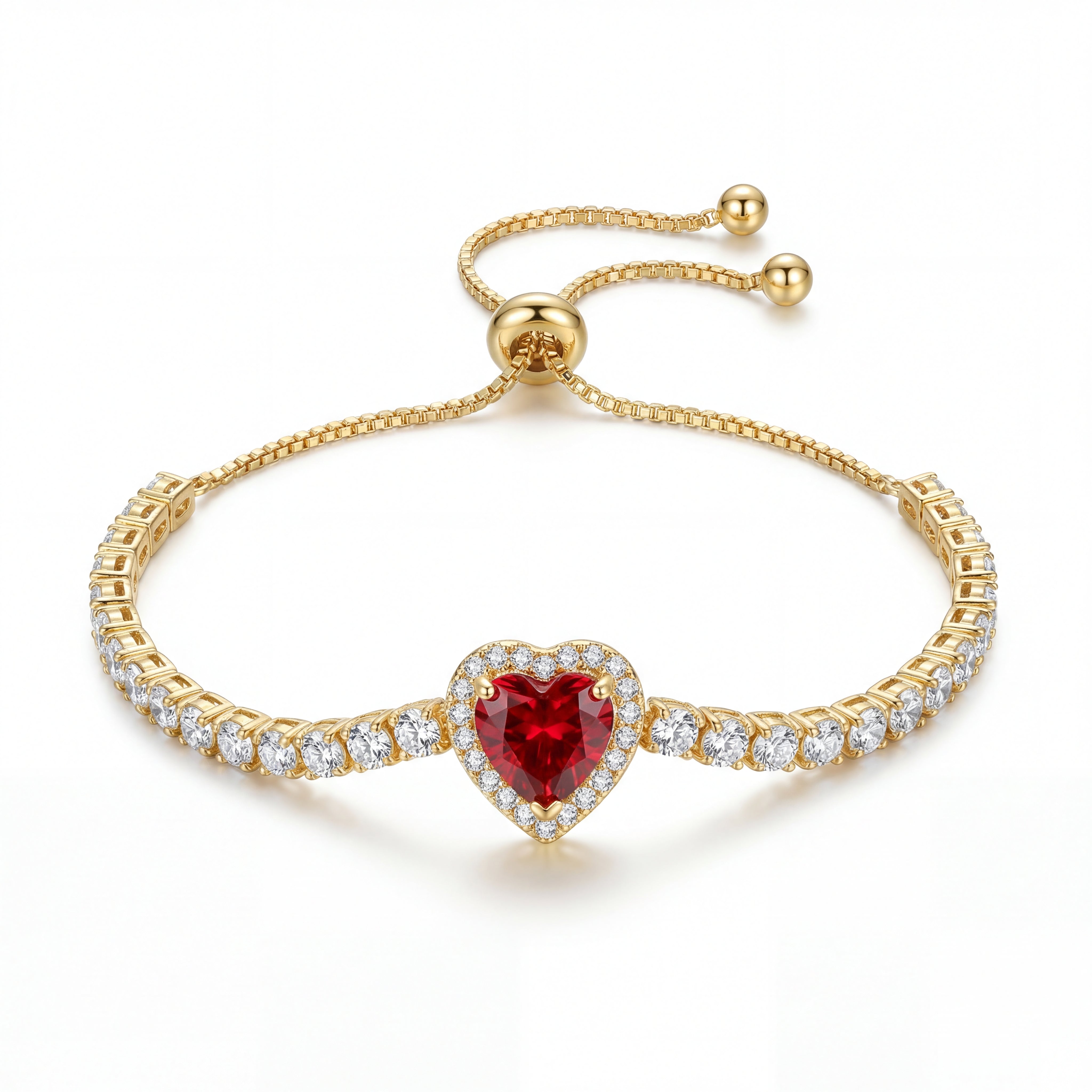 Crimson Heart Bracelet