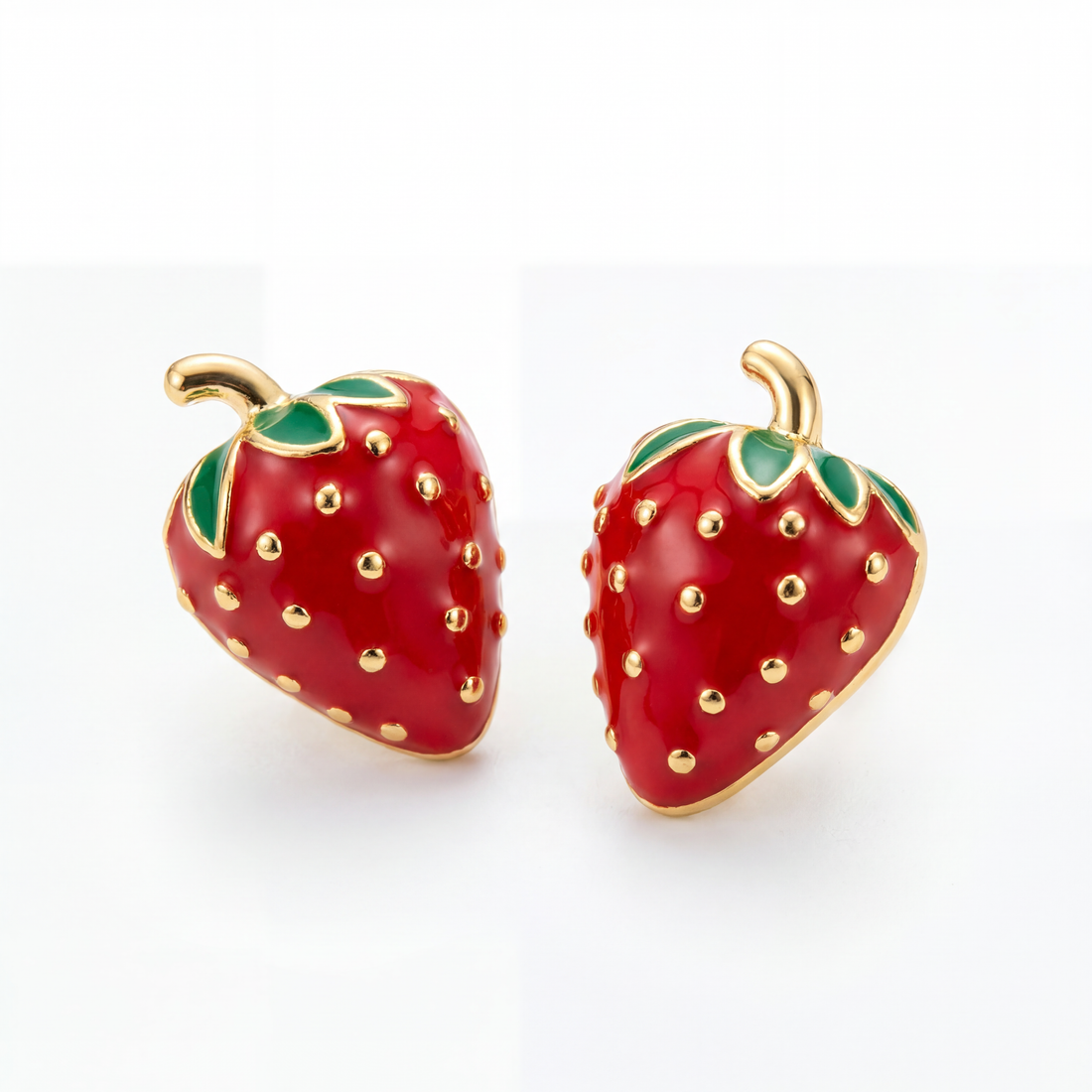 Mini Strawberry Earrings