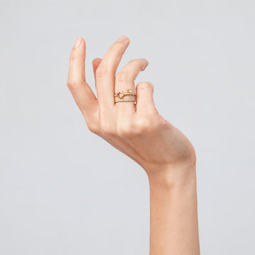 Lock & Key Statement Ring