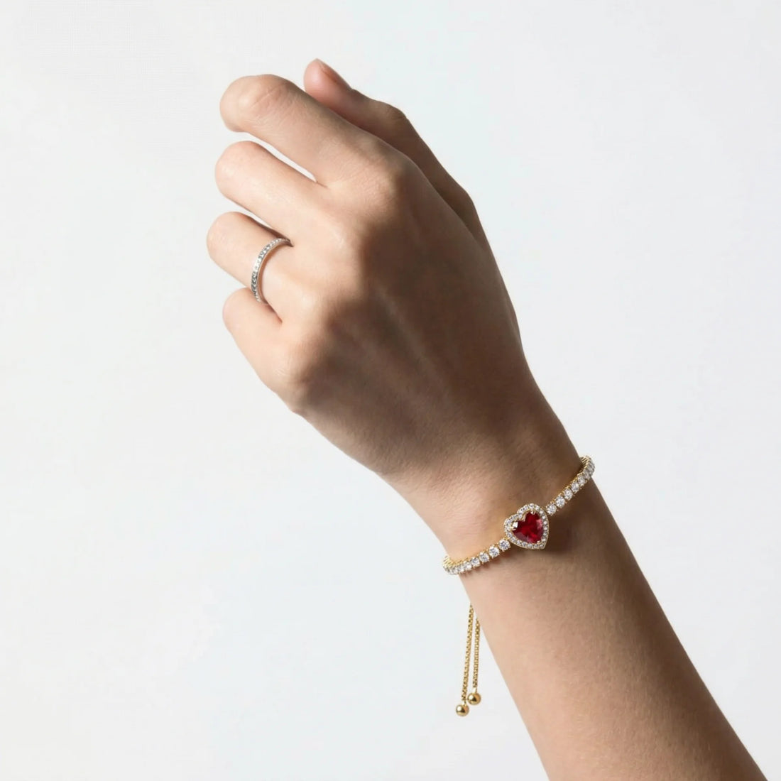 Crimson Heart Bracelet