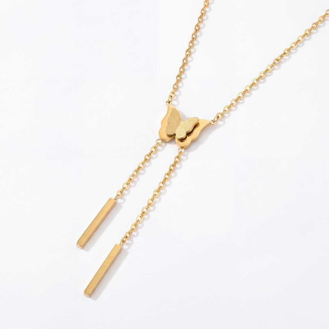 Stardust Golden Butterfly Necklace
