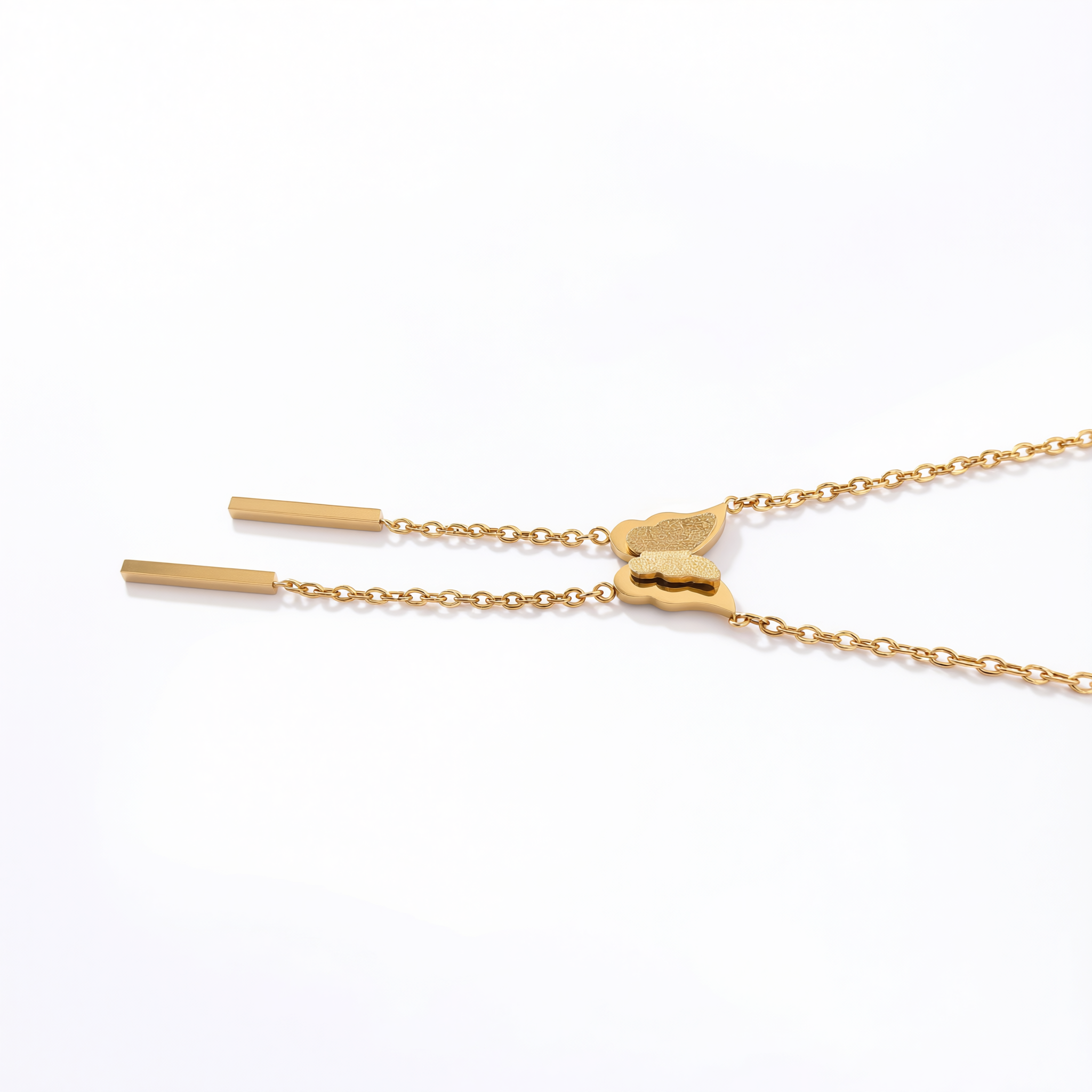 Stardust Golden Butterfly Necklace