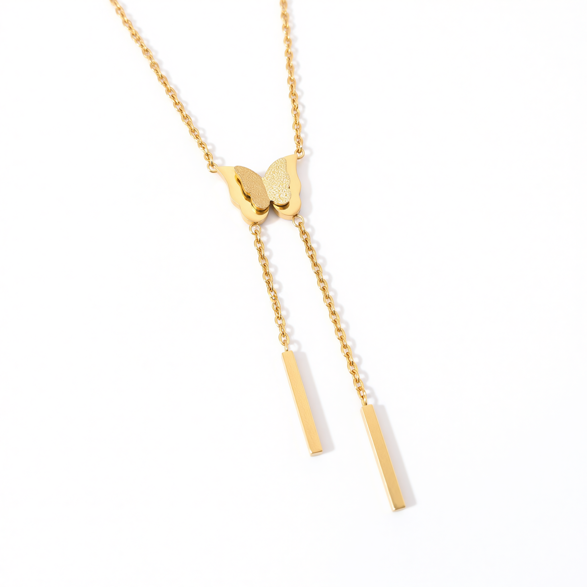 Stardust Golden Butterfly Necklace