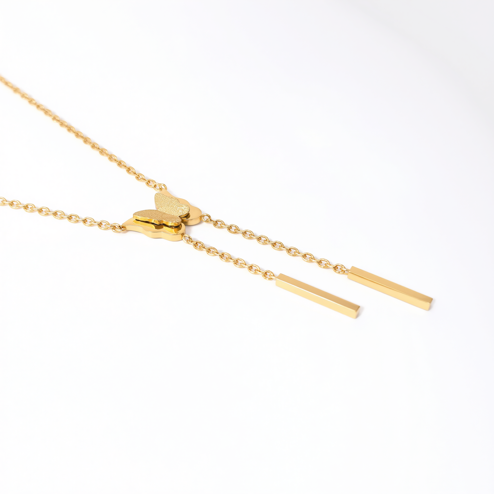 Stardust Golden Butterfly Necklace